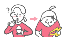 体調が悪い人